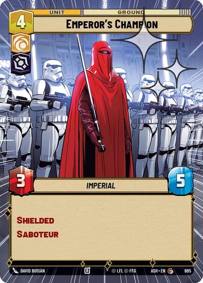 Emperor's Champion - 695 - Common (Hyperspace Foil) - Ashes of the Empire