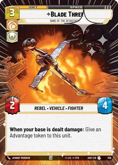 Blade Three - Bane of the Devastator - 706 - Uncommon (Hyperspace Foil) - Ashes of the Empire