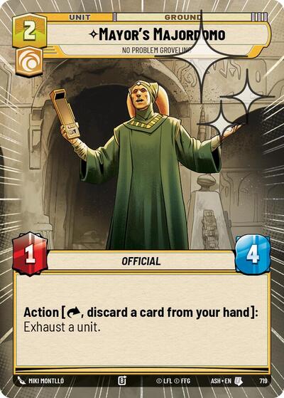 Mayor's Majordomo - No Problem Groveling - 719 - Uncommon (Hyperspace Foil) - Ashes of the Empire