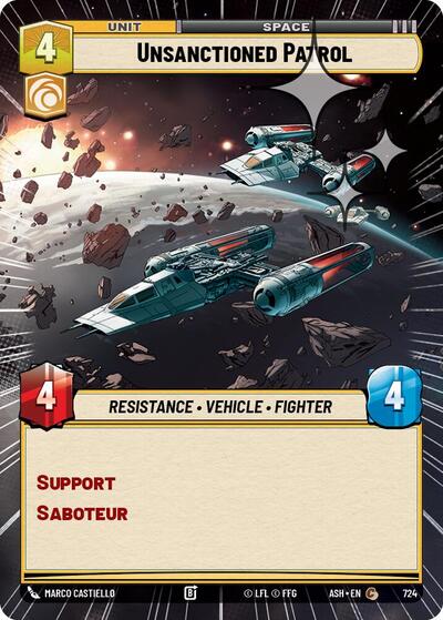 Unsanctioned Patrol - 724 - Common (Hyperspace Foil) - Ashes of the Empire