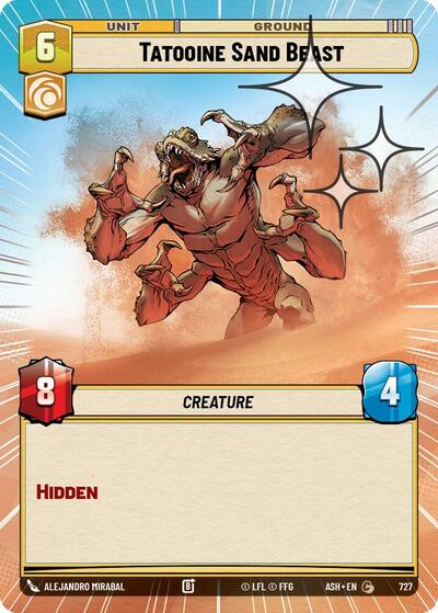 Tatooine Sand Beast - 727 - Common (Hyperspace Foil) - Ashes of the Empire