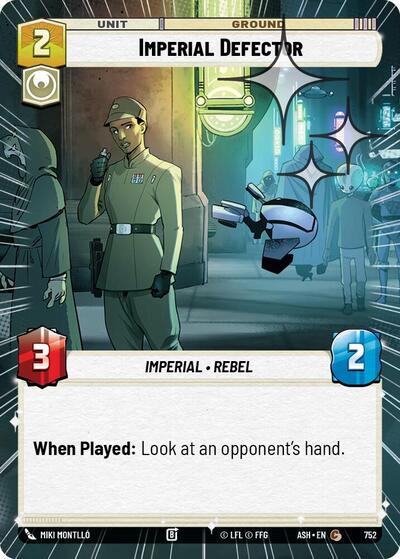 Imperial Defector - 752 - Common (Hyperspace Foil) - Ashes of the Empire