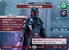 Moff Gideon - Indomitable Warlord - 774 - Common (Showcase) - Ashes of the Empire