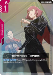 Eliminate Target (Store Tournament Participation Pack 05) - GD03-110 - UNCOMMON - Gundam Promotional Cards