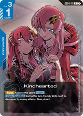 Kindhearted (Store Tournament Participation Pack 05) - GD04-101 - RARE - Gundam Promotional Cards