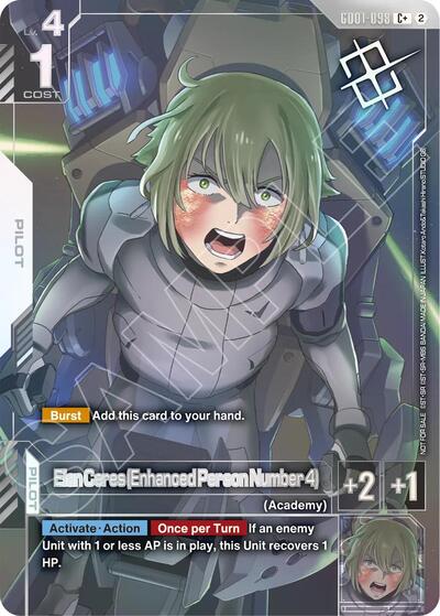Elan Ceres (Enhanced Person Number 4) (Store Tournament Winner Pack 05) - GD01-098 - Full Art Common - Gundam Promotional Cards