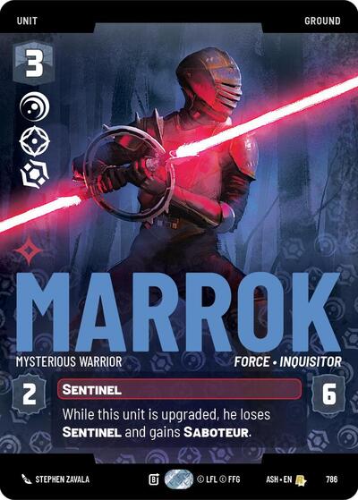 Marrok - Mysterious Warrior - 786 - Rare (Prestige) - Ashes of the Empire