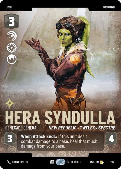 Hera Syndulla - Renegade General - 787 - Rare (Prestige) - Ashes of the Empire