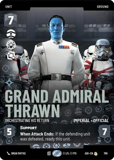 Grand Admiral Thrawn - Orchestrating His Return - 788 - Rare (Prestige) - Ashes of the Empire