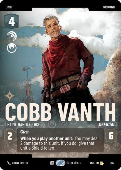 Cobb Vanth - Let Me Handle This - 794 - Rare (Prestige) - Ashes of the Empire