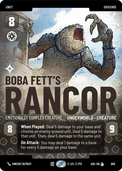 Boba Fett's Rancor - Emotionally Complex Creature - 806 - Legendary (Prestige) - Ashes of the Empire