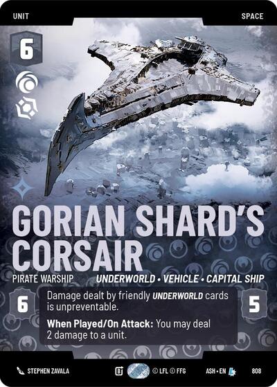 Gorian Shard's Corsair - Pirate Warship - 808 - Legendary (Prestige) - Ashes of the Empire