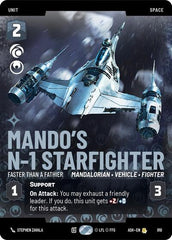 Mando's N-1 Starfighter - Faster than a Fathier - 810 - Rare (Prestige) - Ashes of the Empire