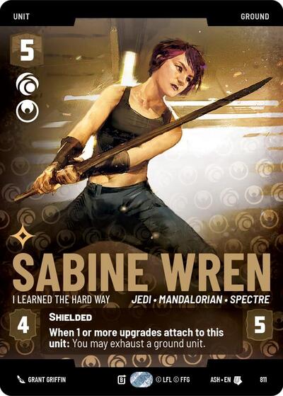 Sabine Wren - I Learned the Hard Way - 811 - Uncommon (Prestige) - Ashes of the Empire