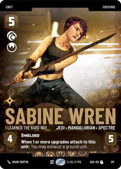 Sabine Wren - I Learned the Hard Way - 811 - Uncommon (Prestige) - Ashes of the Empire