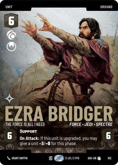 Ezra Bridger - The Force is All I Need - 812 - Uncommon (Prestige) - Ashes of the Empire