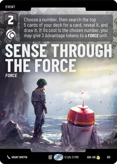 Sense Through the Force - 813 - Rare (Prestige) - Ashes of the Empire