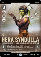 Hera Syndulla - Renegade General - 834 - Rare (Prestige Foil) - Ashes of the Empire