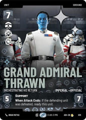 Grand Admiral Thrawn - Orchestrating His Return - 835 - Rare (Prestige Foil) - Ashes of the Empire