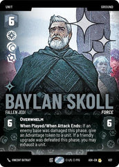 Baylan Skoll - Fallen Jedi - 837 - Rare (Prestige Foil) - Ashes of the Empire