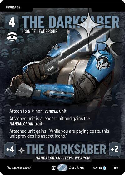 The Darksaber - Icon of Leadership - 850 - Legendary (Prestige Foil) - Ashes of the Empire