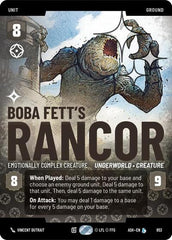Boba Fett's Rancor - Emotionally Complex Creature - 853 - Legendary (Prestige Foil) - Ashes of the Empire