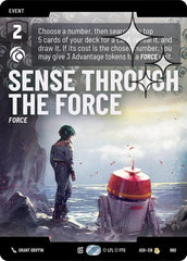Sense Through the Force - 860 - Rare (Prestige Foil) - Ashes of the Empire