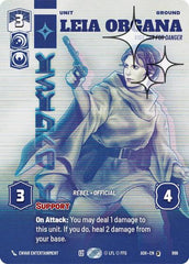 Leia Organa - Vigilant for Danger - 866 - Special (Prestige Foil) - Ashes of the Empire