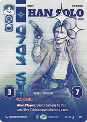 Han Solo - It'll Work - 870 - Special (Prestige Foil) - Ashes of the Empire