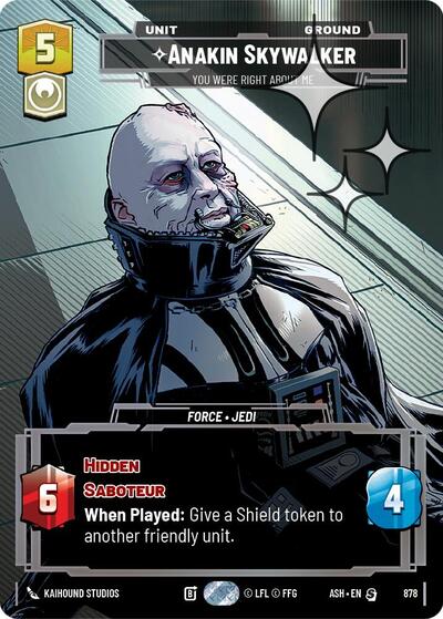 Anakin Skywalker - You Were Right About Me - 878 - Special (Prestige Foil) - Ashes of the Empire