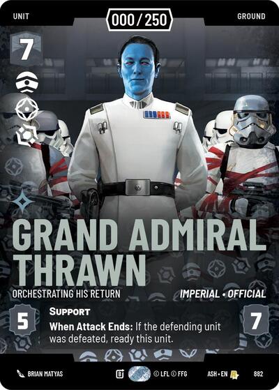 Grand Admiral Thrawn - Orchestrating His Return (Serialized) - 882 - Rare - Ashes of the Empire