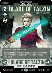 Blade of Talzin - A Gift of Shadows (Serialized) - 887 - Rare - Ashes of the Empire