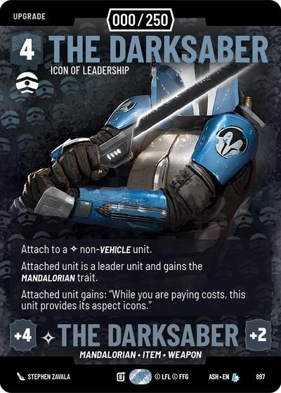 The Darksaber - Icon of Leadership (Serialized) - 897 - Legendary - Ashes of the Empire