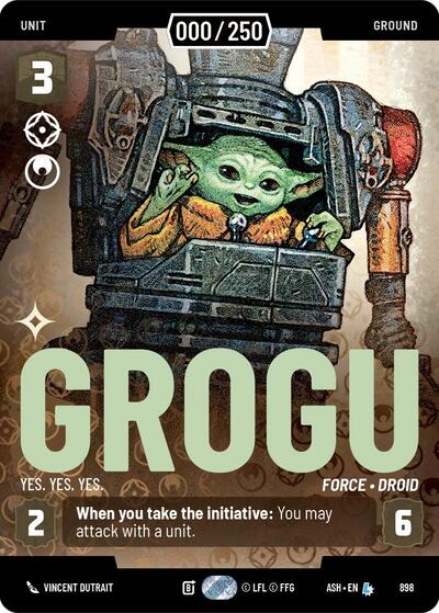 Grogu - Yes. Yes. Yes. (Serialized) - 898 - Legendary - Ashes of the Empire