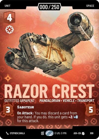 Razor Crest - Outfitted Armament (Serialized) - 899 - Uncommon - Ashes of the Empire
