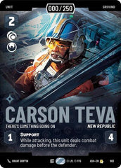 Carson Teva - There's Something Going On (Serialized) - 903 - Rare - Ashes of the Empire
