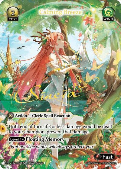 Calming Breeze - 004 - Collector Super Rare - Supporter Pack 4