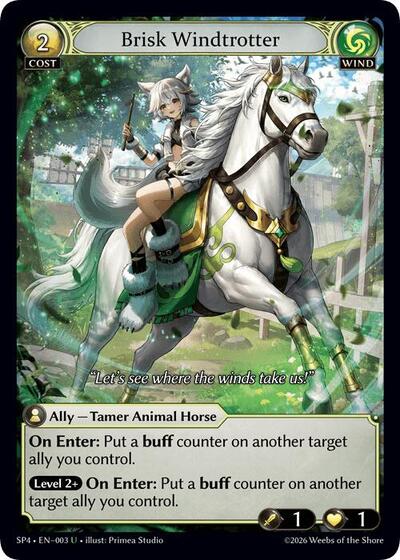 Brisk Windtrotter (Curio Foil) - 003 - Uncommon - Supporter Pack 4