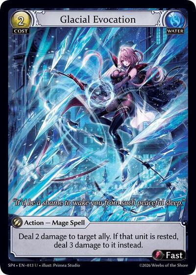Glacial Evocation (Curio Foil) - 013 - Uncommon - Supporter Pack 4