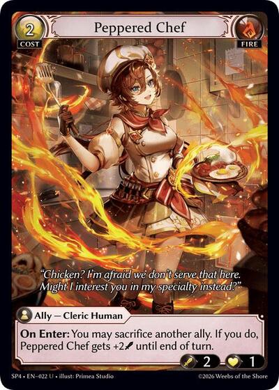Peppered Chef (Curio Foil) - 022 - Uncommon - Supporter Pack 4