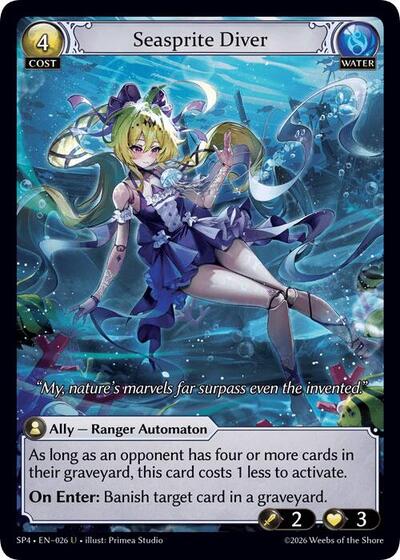 Seasprite Diver (Curio Foil) - 026 - Uncommon - Supporter Pack 4