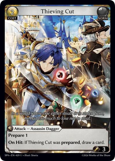 Thieving Cut (Curio Foil) - 029 - Uncommon - Supporter Pack 4