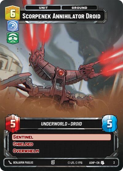 Scorpenek Annihilator Droid - 2 - Uncommon - Ashes of the Empire - Weekly Play Promos