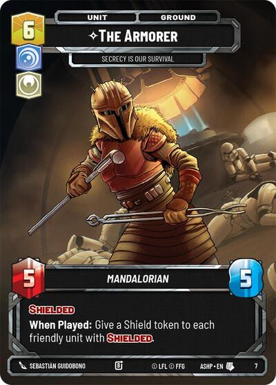 The Armorer - Secrecy is Our Survival - 7 - Uncommon - Ashes of the Empire - Weekly Play Promos
