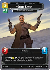 Greef Karga - 11 - Uncommon - Ashes of the Empire - Weekly Play Promos