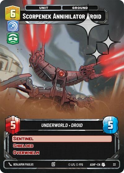 Scorpenek Annihilator Droid - 22 - Uncommon (Foil) - Ashes of the Empire - Weekly Play Promos