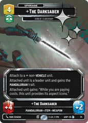 The Darksaber - Icon of Leadership - 34 - Legendary (Foil) - Ashes of the Empire - Weekly Play Promos