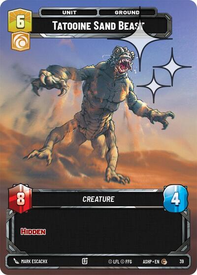 Tatooine Sand Beast - 39 - Common (Foil) - Ashes of the Empire - Weekly Play Promos