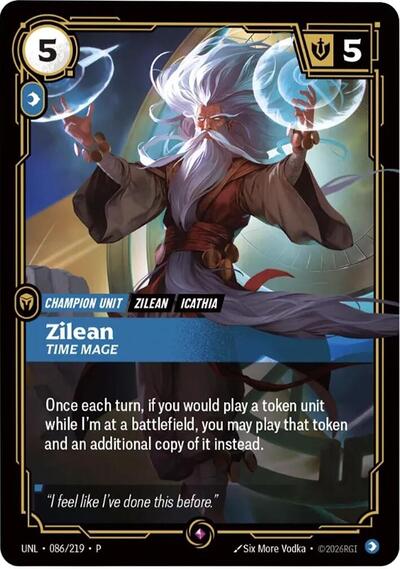 Zilean, Time Mage - 086/219 - Promo - Riftbound Organized Play Promotional Cards