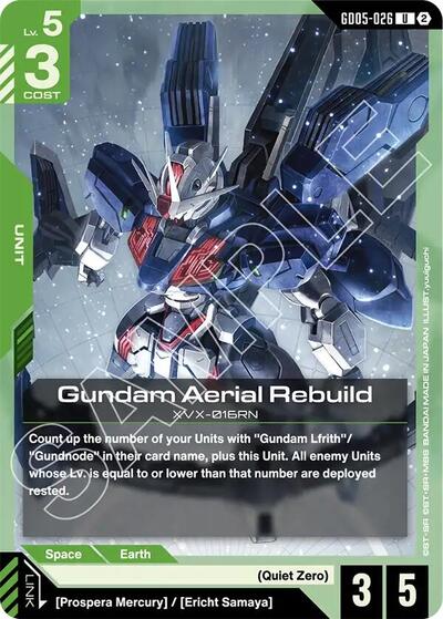 Gundam Aerial Rebuild - GD05-026 - UNCOMMON - Freedom Ascension